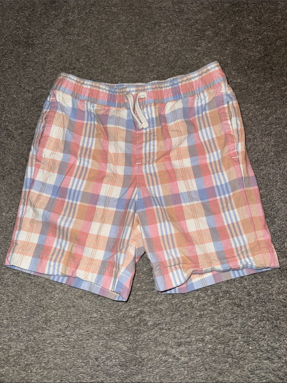 Janie and Jack Pastel Plaid Shorts